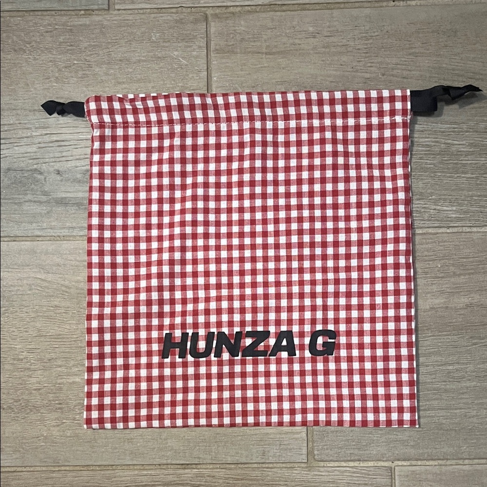Hunza G lil gingham beach bag